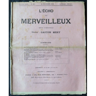 L'écho du merveilleux 12° année N° 267 du 15 février 1908