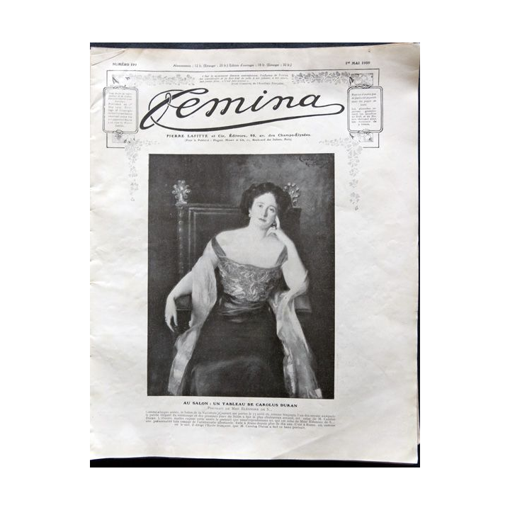 Publication Femina N° 199 du 1° mai 1909 Numéro de printemps