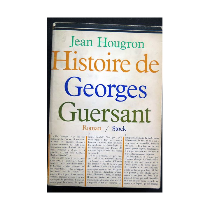 Histoire de Georges Guettant par Jean Hougron Stock