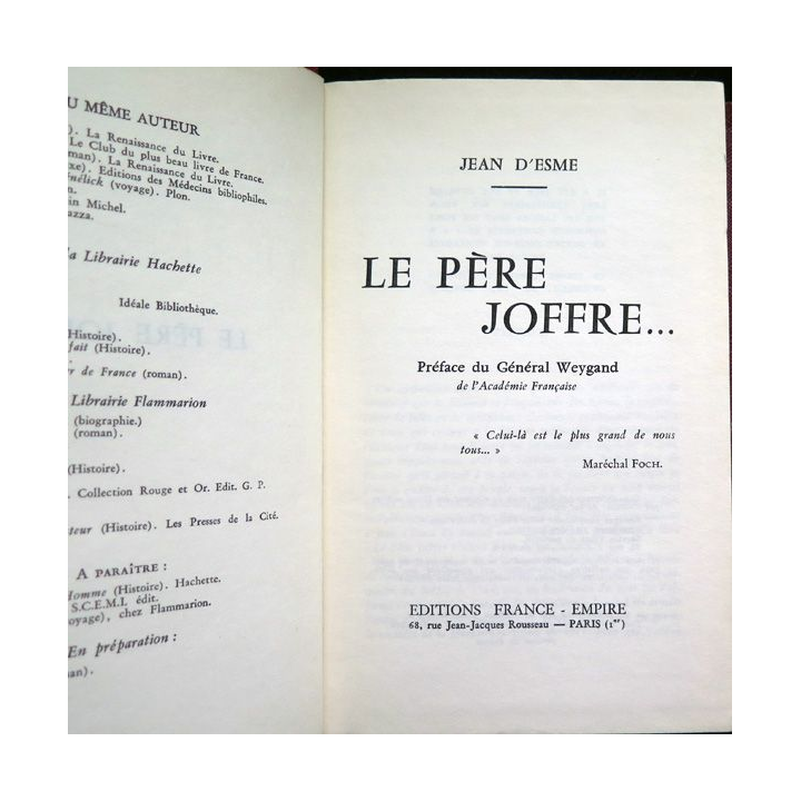 Le Père Joffre par Jean d'Esme 