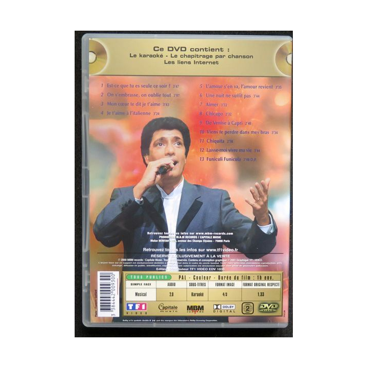 DVD : KARAOKE Frédéric François 