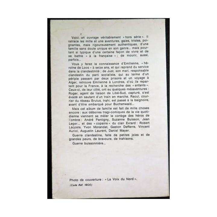 La Guerre buissonnière de Emilienne Moreau 1970