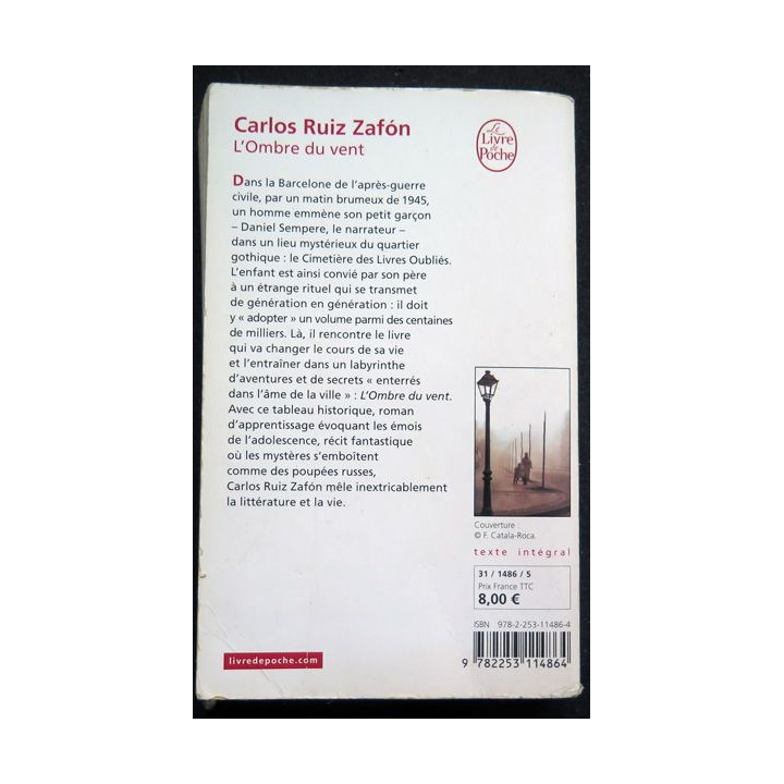 L'ombre du vent de Carlos Ruiz Zafon