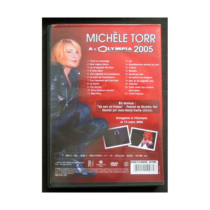 DVD : Michèle Torr à l'Olympia 2005