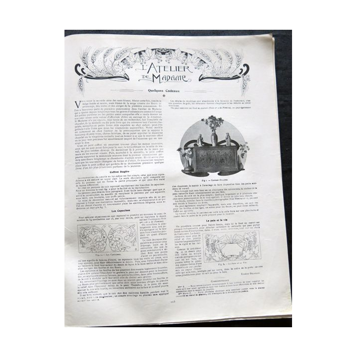 Publication Femina N° 5 du 1° avril 1901. La femme et la famille aux éditions Pierre Lafitte & Cie Paris
