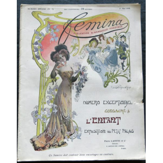 Publication Femina N° Spécial (N°7) du 1° mai 1901. Exposition l'enfant, aux éditions Pierre Lafitte & Cie Paris