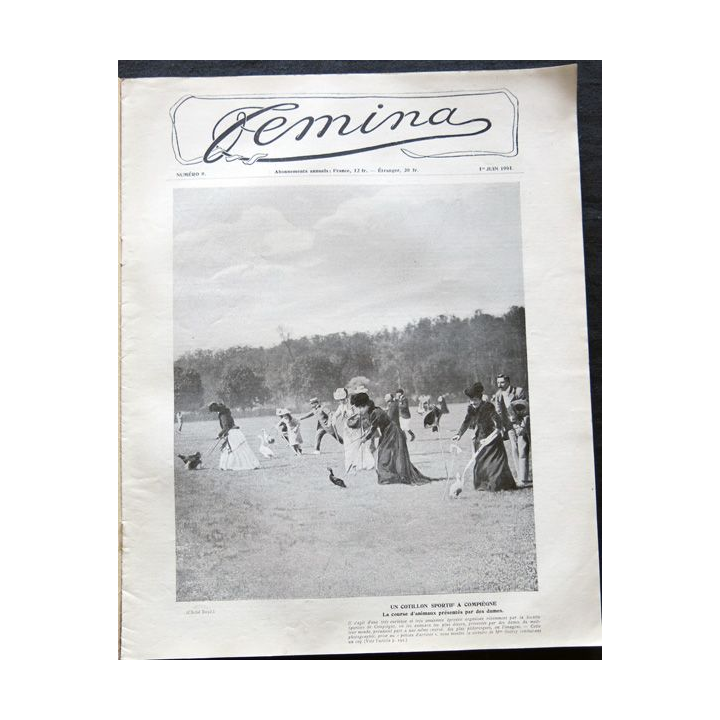 Publication Femina N° 9 du 1° juin 1901. La femme et la famille aux éditions Pierre Lafitte & Cie Paris