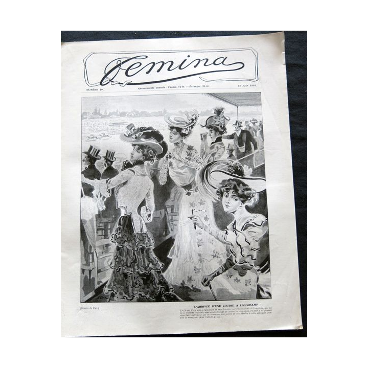 Publication Femina N° 10 du 15 juin 1901. La femme et la famille aux éditions Pierre Lafitte & Cie Paris