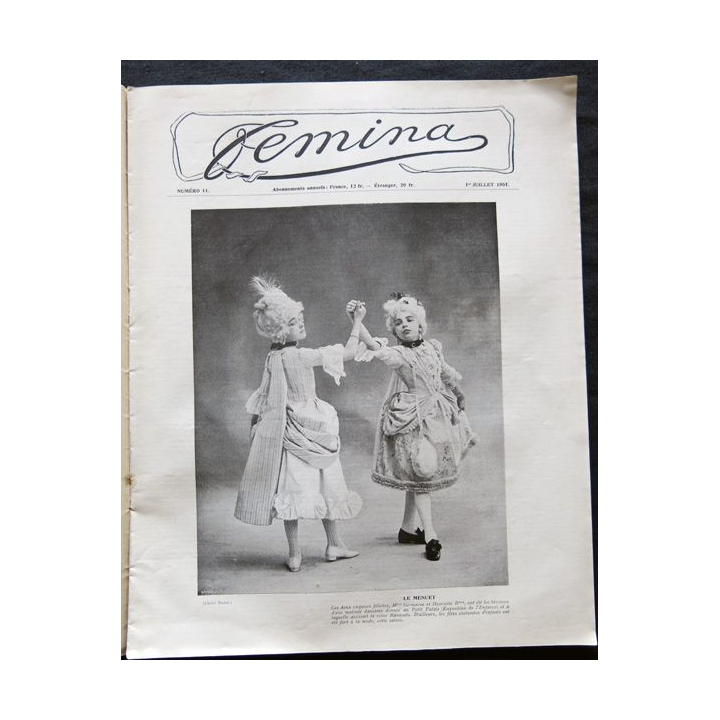Publication Femina N° 11 du 1° juillet 1901. La femme et la famille aux éditions Pierre Lafitte & Cie Paris