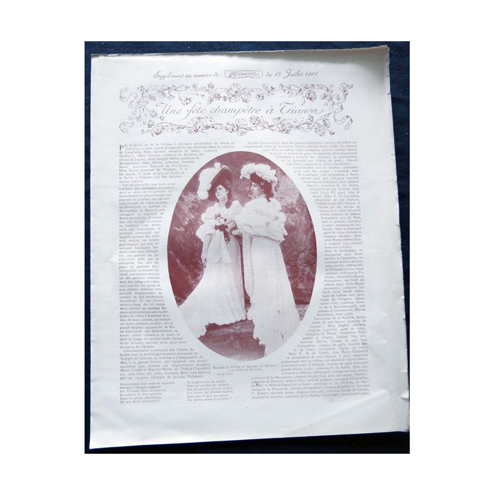 Publication Femina N° 12 du 15 juillet 1901. La femme et la famille aux éditions Pierre Lafitte & Cie Paris