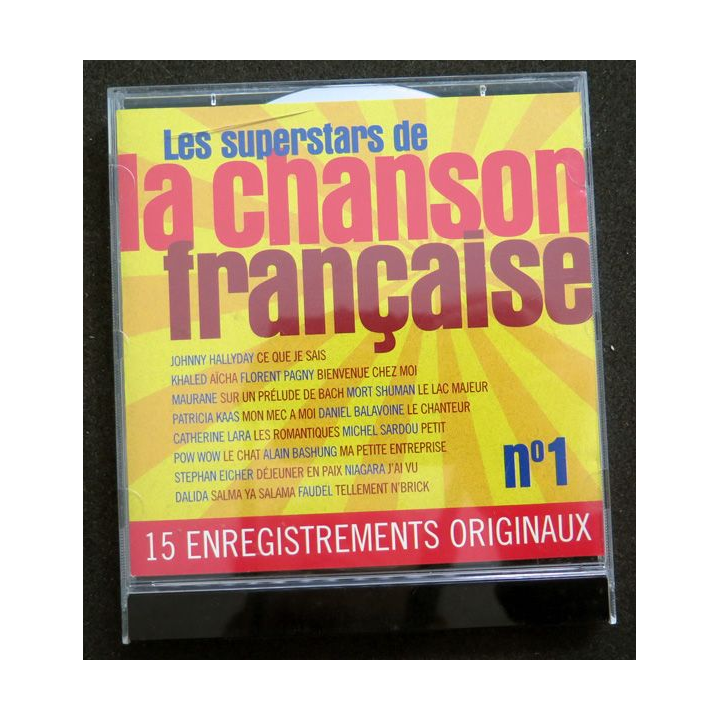 DISQUE CD : Les superstars de la chanson française n°1