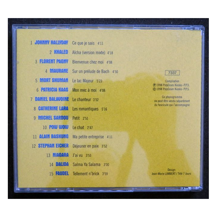 DISQUE CD : Les superstars de la chanson française n°1