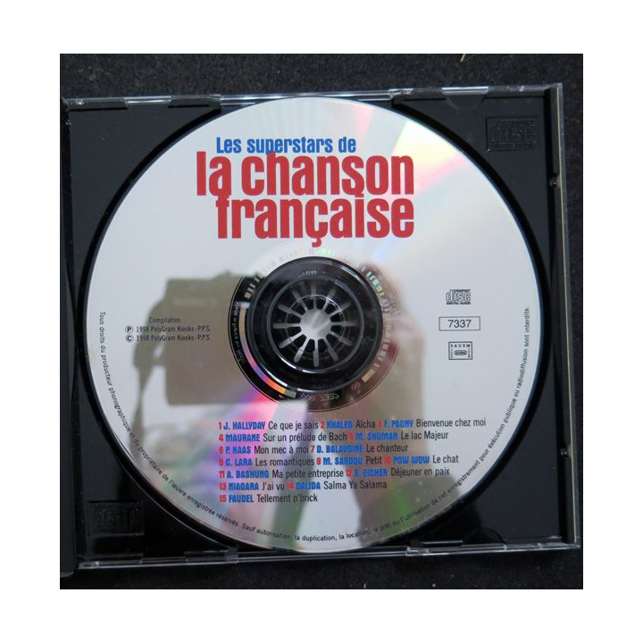 DISQUE CD : Les superstars de la chanson française n°1