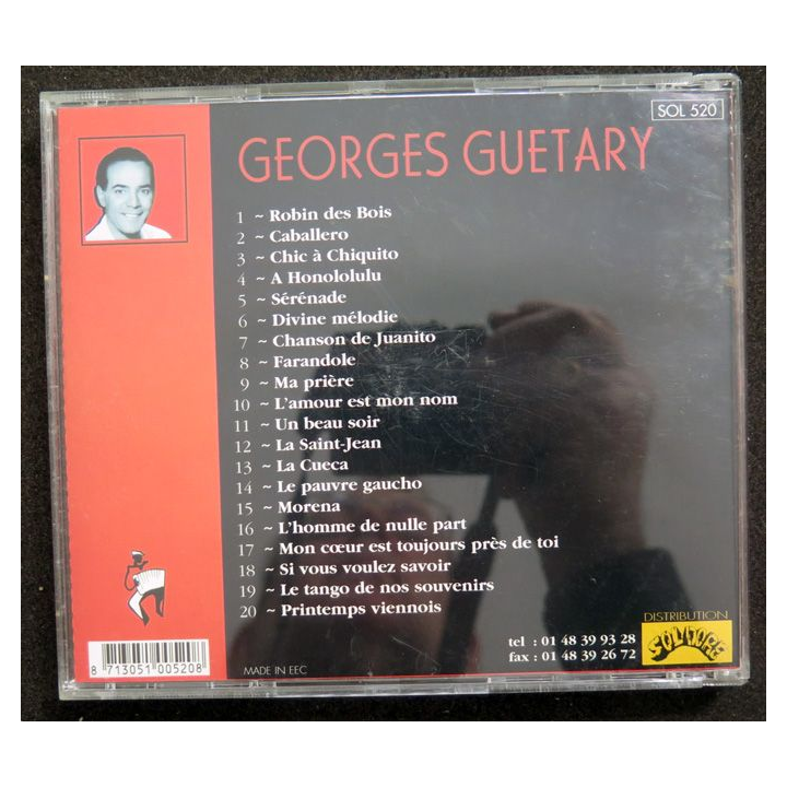 DISQUE CD : Georges Guetary Chic à Chiquito
