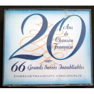 3 DISQUES CD : 20 Ans de Chanson française 66 Grands succès inoubliables 3 CD