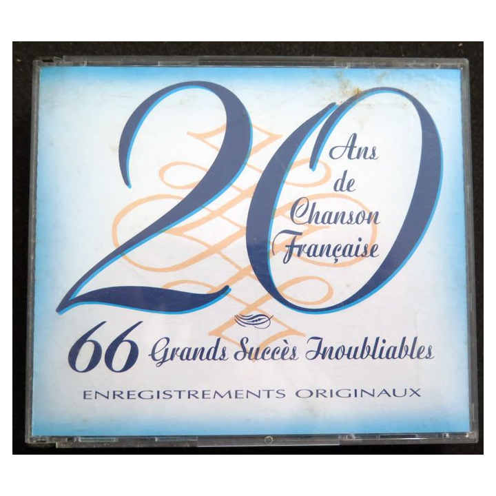 3 DISQUES CD : 20 Ans de Chanson française 66 Grands succès inoubliables 3 CD