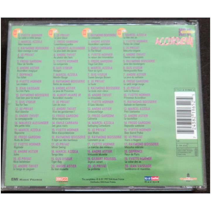 3 DISQUES CD : 80 titres version originale d'Accordéon