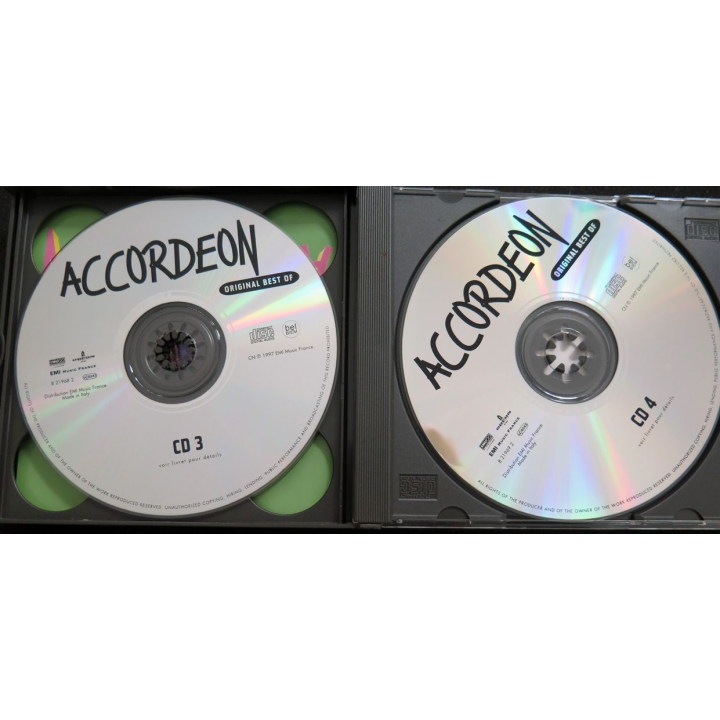 3 DISQUES CD : 80 titres version originale d'Accordéon