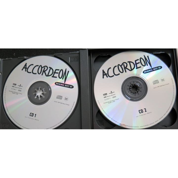 3 DISQUES CD : 80 titres version originale d'Accordéon