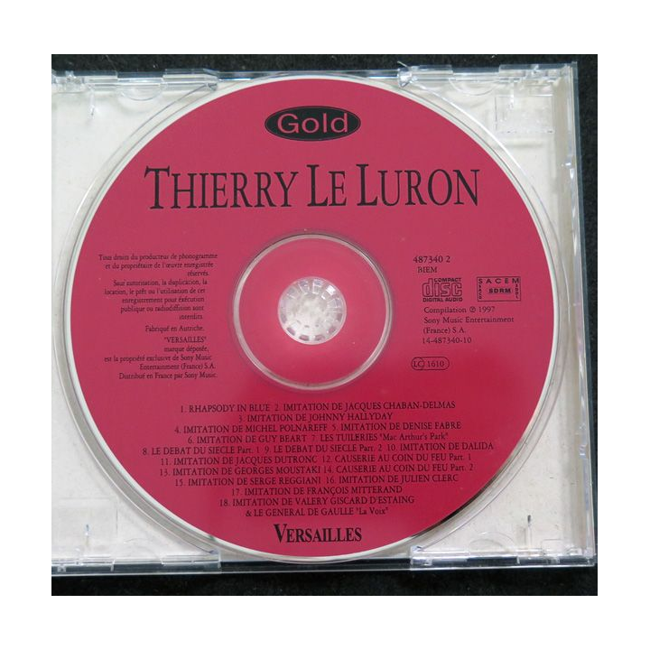 DISQUE CD : Thierry le Luron Gold versions originales