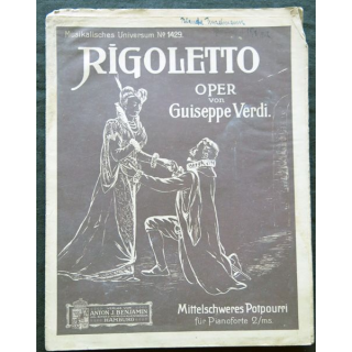 Publication Musikalifches Universum N° 1429 - Rigoletto. Oper von Guiseppe Verdi de Anton J. Benjamin Hambourg