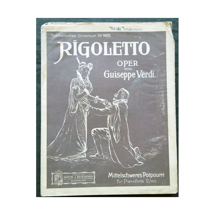 Publication Musikalifches Universum N° 1429 - Rigoletto. Oper von Guiseppe Verdi de Anton J. Benjamin Hambourg