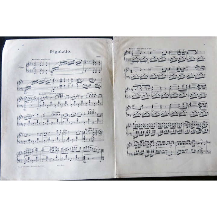 Publication Musikalifches Universum N° 1429 - Rigoletto. Oper von Guiseppe Verdi de Anton J. Benjamin Hambourg