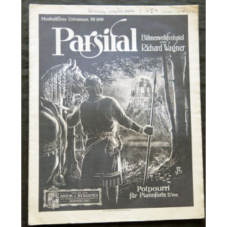 Publication Musikalifches Universum N° 1690 - Parsifal de  Richard Wagner. Anton J. Benjamin Hambourg
