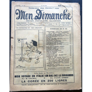 Revue populaire illustrée Mon dimanche 3° année N° 79 du 5 juin 1904