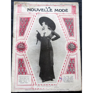Revue illustrée La nouvelle mode N° 36 du  8 septembre 1912. Publication de Noirfontaine Paris
