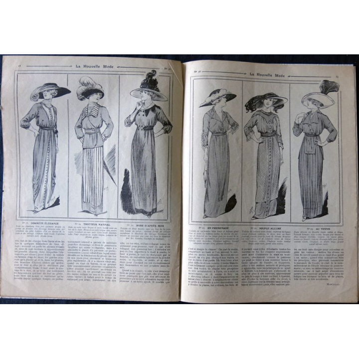 Revue illustrée La nouvelle mode N° 36 du  8 septembre 1912. Publication de Noirfontaine Paris