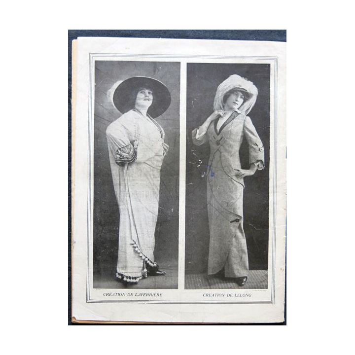 Revue illustrée La nouvelle mode N° 36 du  8 septembre 1912. Publication de Noirfontaine Paris