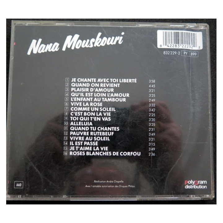 DISQUE CD : Nana Mouskouri Master série 