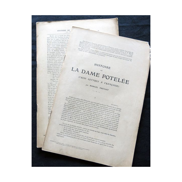 Hisoire de la dame potelée par Marcel Prevost