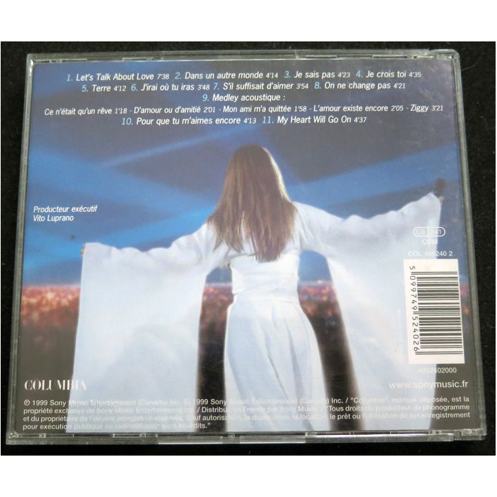 DISQUE CD : Céline Dion au coeur du stade