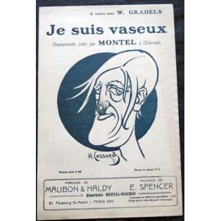 Je suis vaseux Musique de E. Spencer. Répertoire Bertal-Maubon