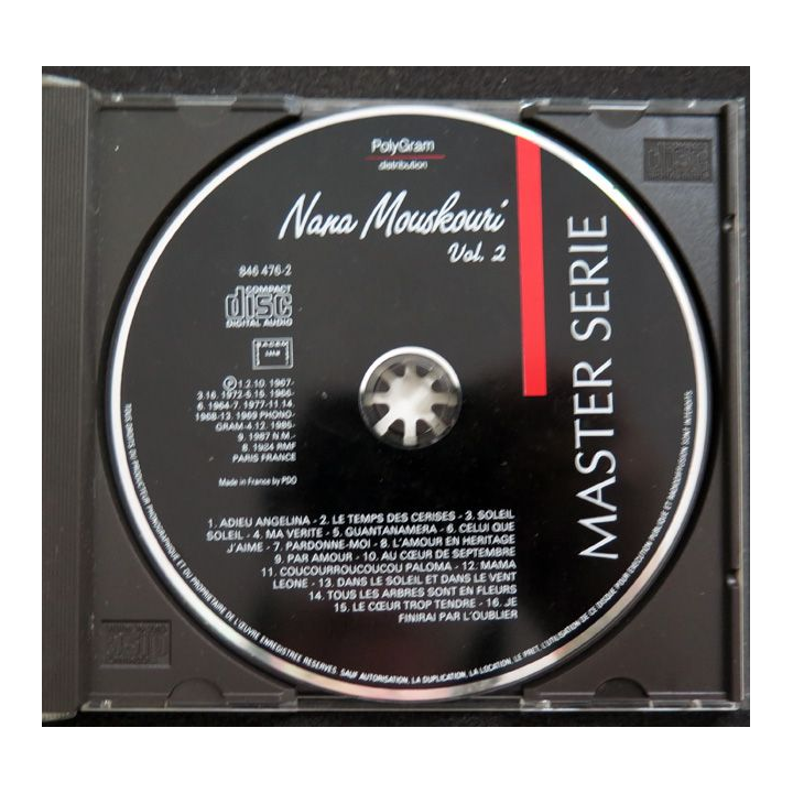 DISQUE CD : Nana Mouskouri Master série volume 2