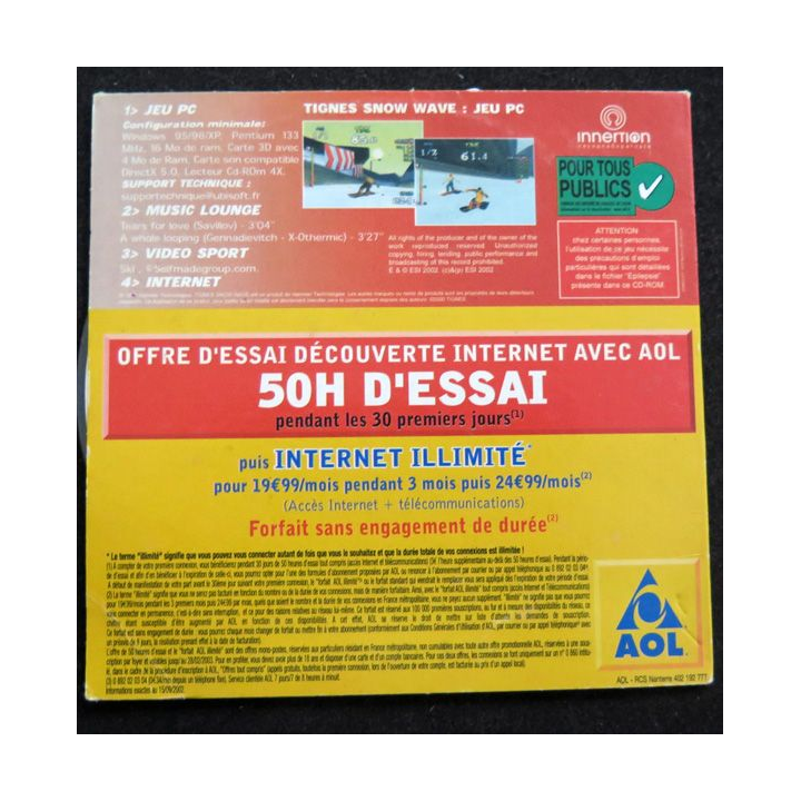 Jeu pour PC CD-ROM : Tignes snow wave