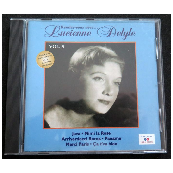 DISQUE CD : Rendez-vous avec Lucienne Delyle vol 5 Java, Mimi la Rose ...