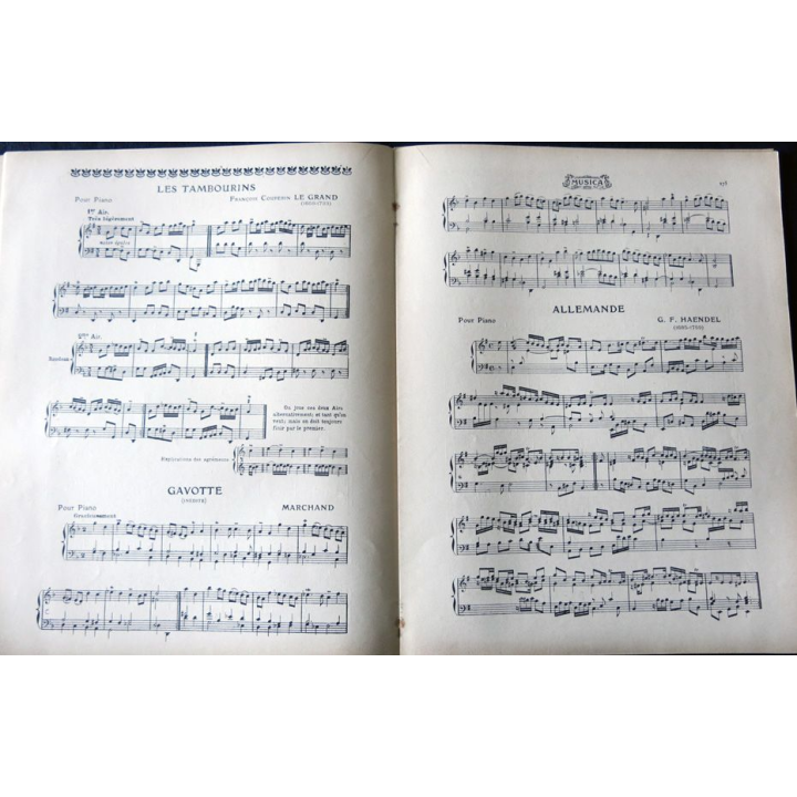 Album Musica sommaire N° 51 de décembre 1906 aux Editions Pierre Lafitte & Cie Editeurs