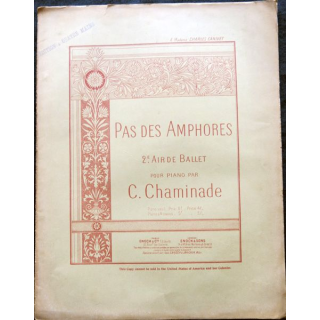Pas des Amphores pour piano par C. Cheminade aux Editions Enoch & Cie Paris