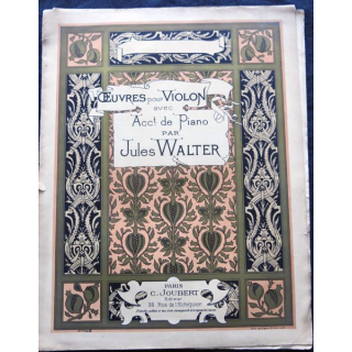 Œuvre pour violon avec Acc. de piano par Jules Walter aux Editions C. Joubert Editeur