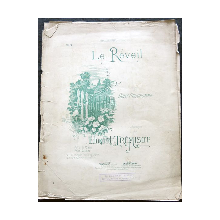 Le Réveil de Sully Prudhomme, Musique de E. Trémisot aux Editions G. Clement Editeurs