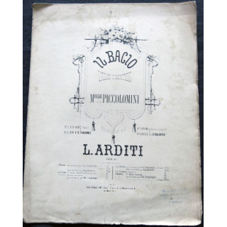 Il Bacio par Melle Piccolomini, Musique de L. Arditi aux Editions Faxland Editeurs