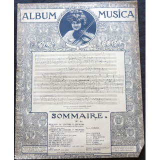 Album Musica sommaire N° 60 de septembre 1907 aux Editions Pierre Lafitte & Cie Editeurs