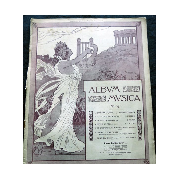 Album Musica N° 14 de novembre 1903 aux Editions Pierre Lafitte & Cie Editeurs