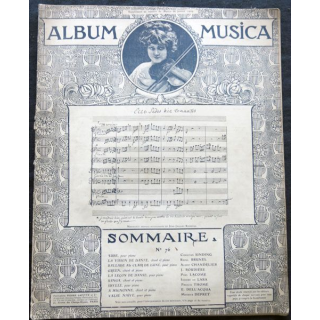 Album Musica sommaire N° 76 de janvier 1909 aux Editions Pierre Lafitte & Cie Editeurs