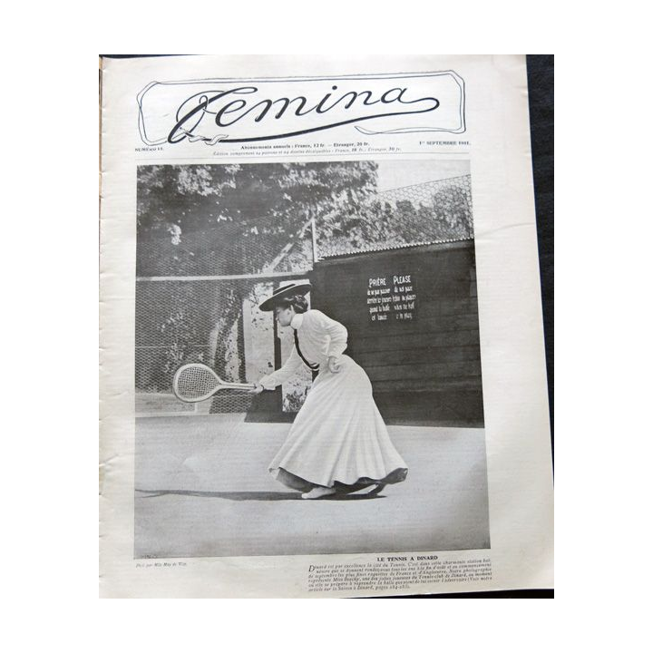 Publication Femina N° 15 du 1° septembre 1901. La femme et la famille aux éditions Pierre Lafitte & Cie Paris