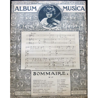 Album Musica sommaire N° 65 de février 1908 aux Editions Pierre Lafitte & Cie Editeurs