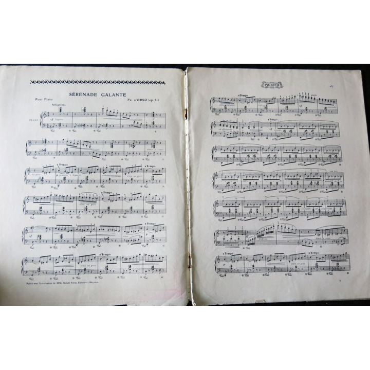 Album Musica N° 19 de avril 1904 aux Editions Pierre Lafitte & Cie Editeurs